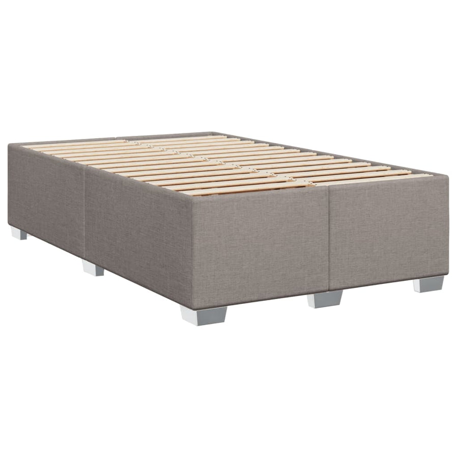 Boxspring met matras stof taupe 100x200 cm