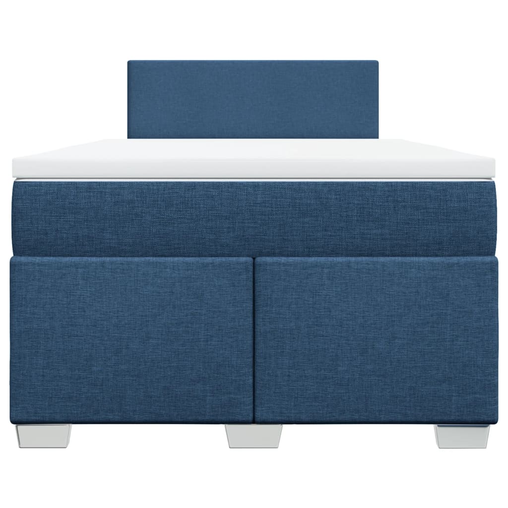 Boxspring Met Matras Stof 120 x 190 cm Blauw