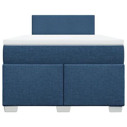 Boxspring Met Matras Stof 120 x 190 cm Blauw