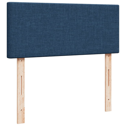 Boxspring Met Matras Stof 120 x 190 cm Blauw