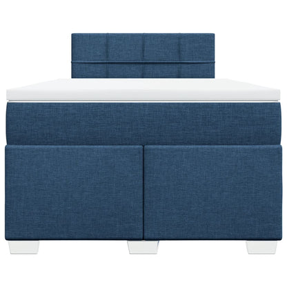 Boxspring Met Matras Stof 120 x 190 cm Blauw