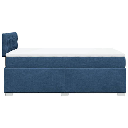 Boxspring Met Matras Stof 120 x 190 cm Blauw