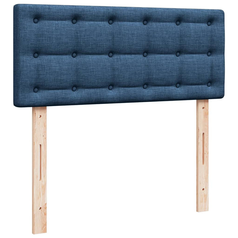 Boxspring Met Matras Stof 120 x 190 cm Blauw