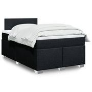 Boxspring met matras 120x200 cm zwart