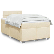 Boxspring met matras 120x200 cm crèmekleurig