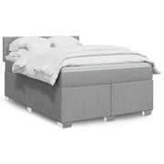 Boxspring 160x200 cm lichtgrijs met matras
