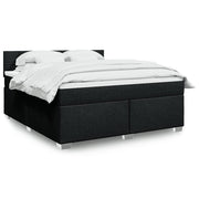 Boxspring met matras 180x200 cm zwart