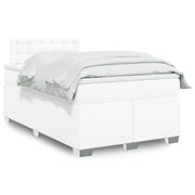 Boxspring 120x190 cm kunstleer wit