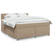Boxspring 180x200 cm kunstleer cappuccino