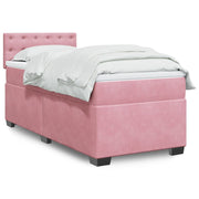 Boxspring met matras 80x200 cm roze fluweel