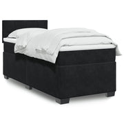 Boxspring bed 90x200 cm fluweel zwart