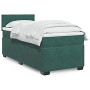 Boxspring 90x200 cm fluweel donkergroen