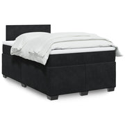 Boxspring met matras 120x200 cm zwart fluweel