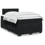 Boxspring met matras 120x200 cm zwart fluweel