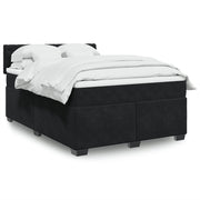 Boxspring met matras 160x200 cm zwart fluweel