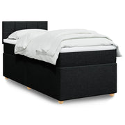 Boxspring met matras 80x200 cm zwart