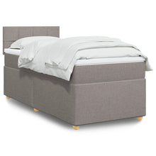Boxspring Met Matras Stof 80 x 200 cm Taupe