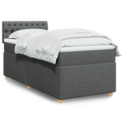 Boxspring met matras 80x200 cm donkergrijs