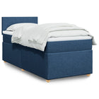Boxspring met matras 90x200 cm blauw