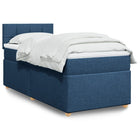 Boxspring met matras 90x200 cm blauw