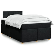 Boxspring met matras 120x190 cm zwart