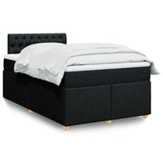 Boxspring met matras 120x200 cm zwart
