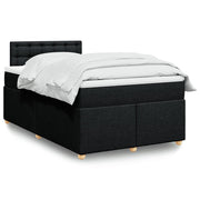 Boxspring met matras 120x200 cm zwart