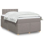 Boxspring 120x200 cm taupe met pocketveringmatras