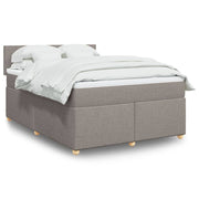 Boxspring 140x190 cm taupe met pocketveringmatras