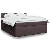 Boxspring met matras 200x200 cm donkerbruin