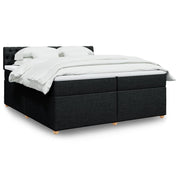 Boxspring met matras 200x200 cm zwart