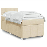 Boxspring crèmekleurig 80x200 cm met matras
