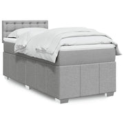 Boxspring met matras 80x200 cm lichtgrijs