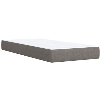 Boxspring Met Matras Stof 90 x 190 cm Taupe