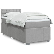 Boxspring 90x190 cm lichtgrijs met matras