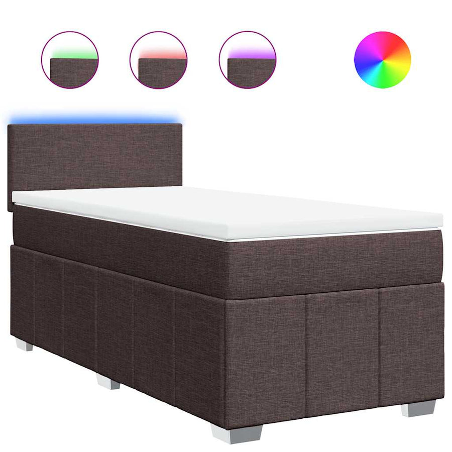 Boxspring Met Matras Stof 90 x 200 cm