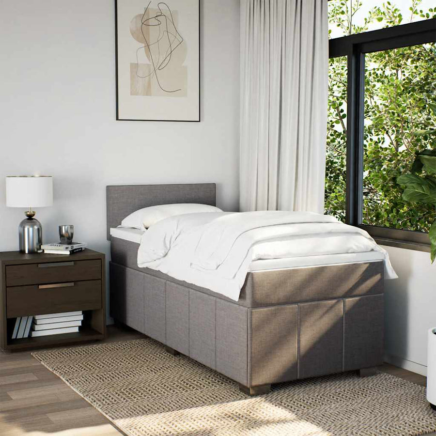 Boxspring Met Matras Stof 90 x 200 cm