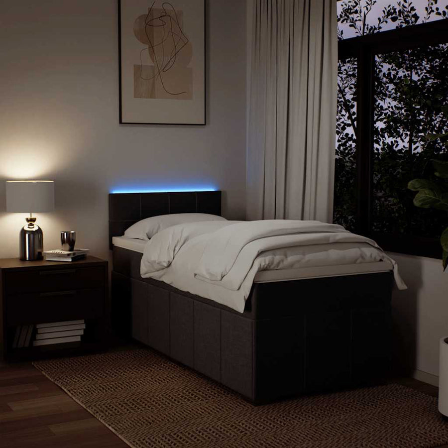 Boxspring Met Matras Stof 90 x 200 cm