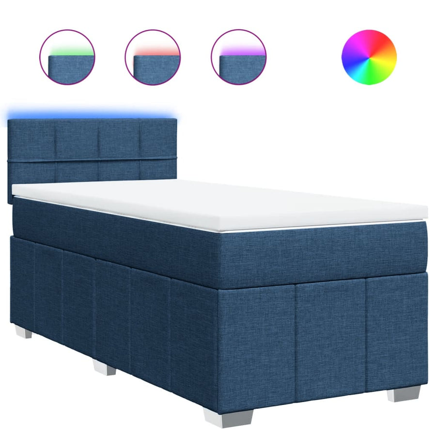 Boxspring Met Matras Stof 90 x 200 cm