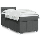 Boxspring Bed with Mattress Fabric 90 x 200 cm