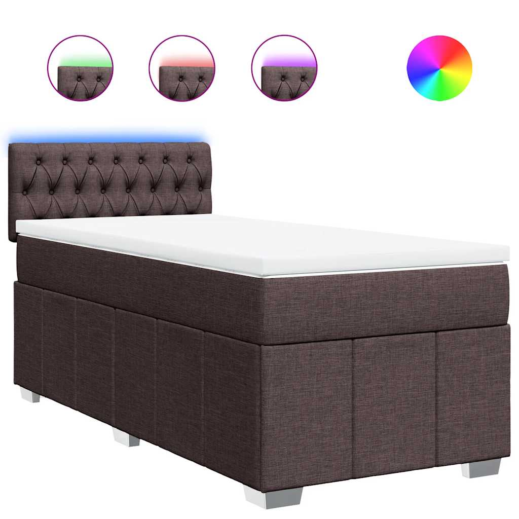 Boxspring Met Matras Stof 90 x 200 cm