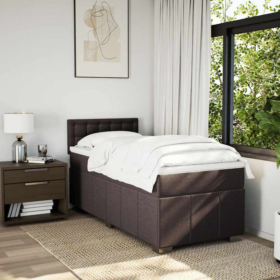 Boxspring Met Matras Stof 90 x 200 cm