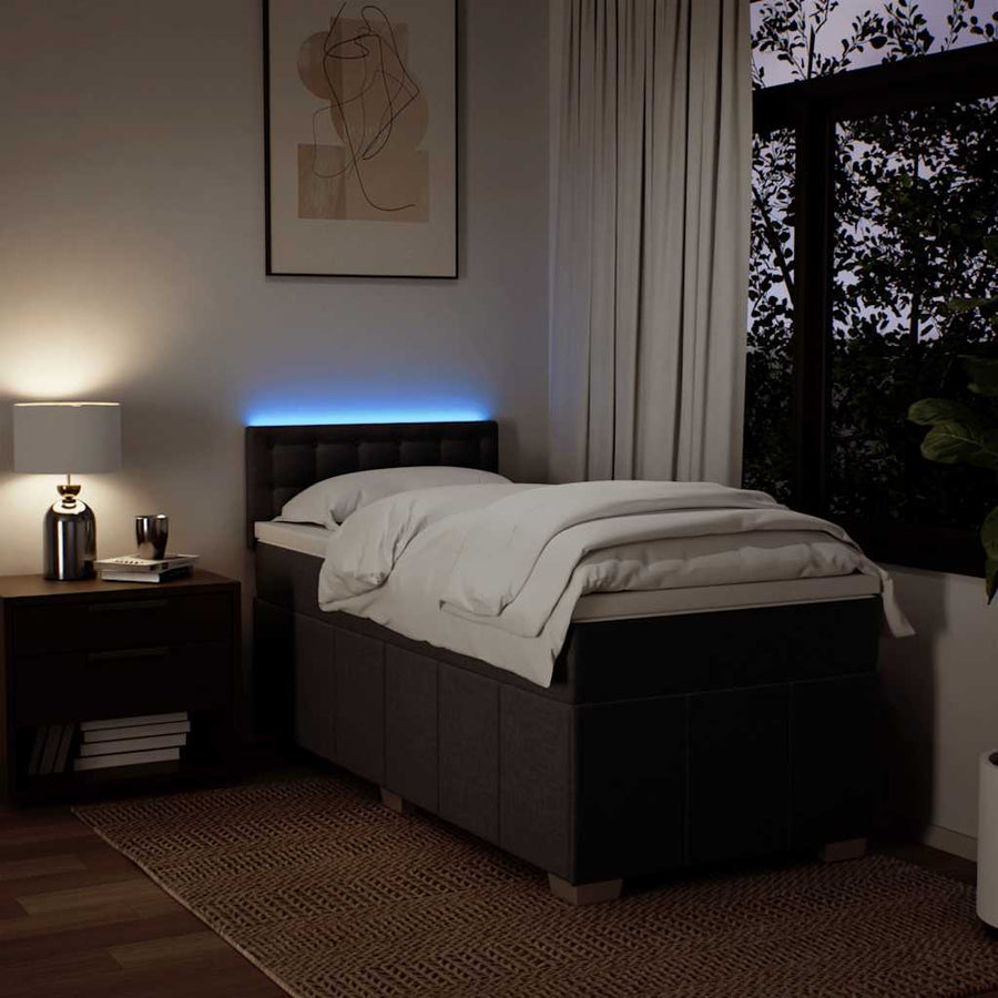 Boxspring Met Matras Stof 90 x 200 cm