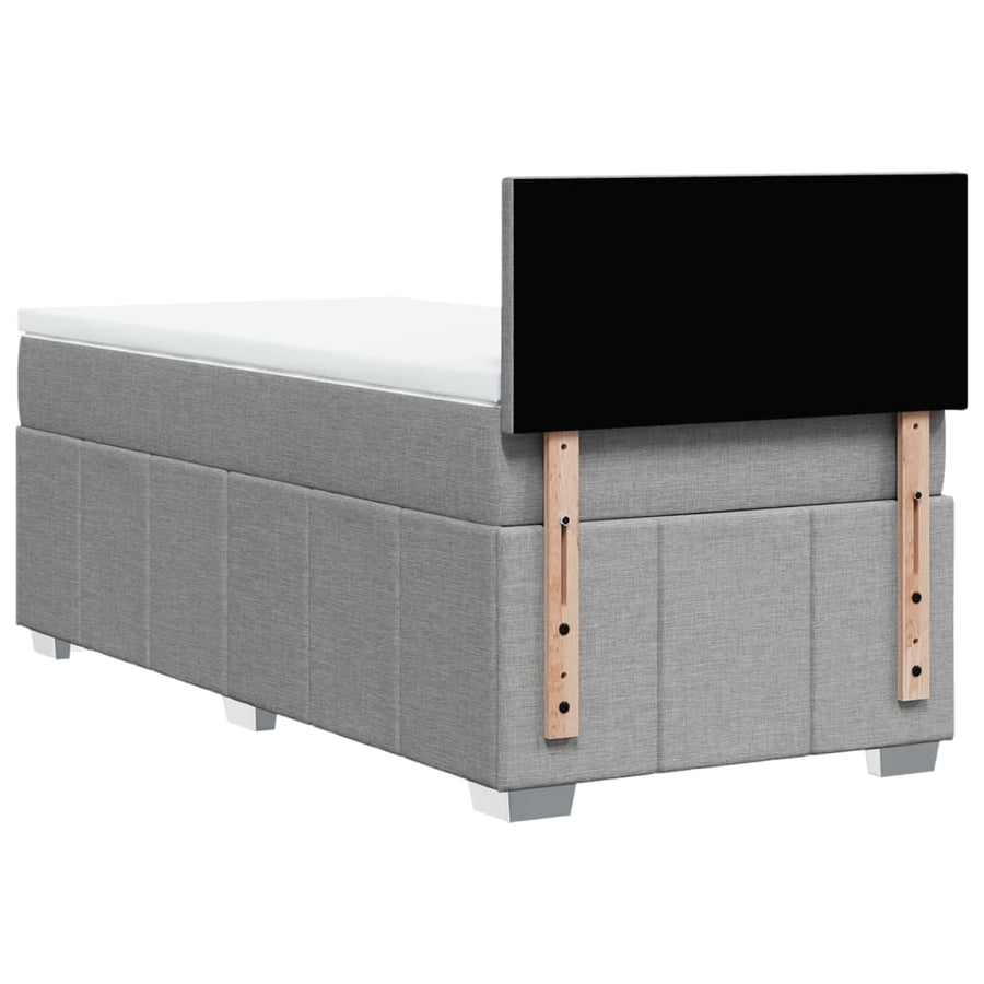 Boxspring Met Matras Stof 100 x 200 cm