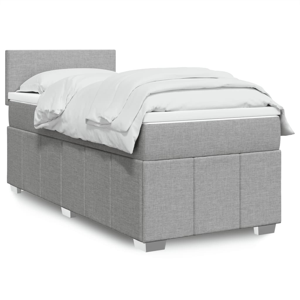 Boxspring Met Matras Stof 100 x 200 cm