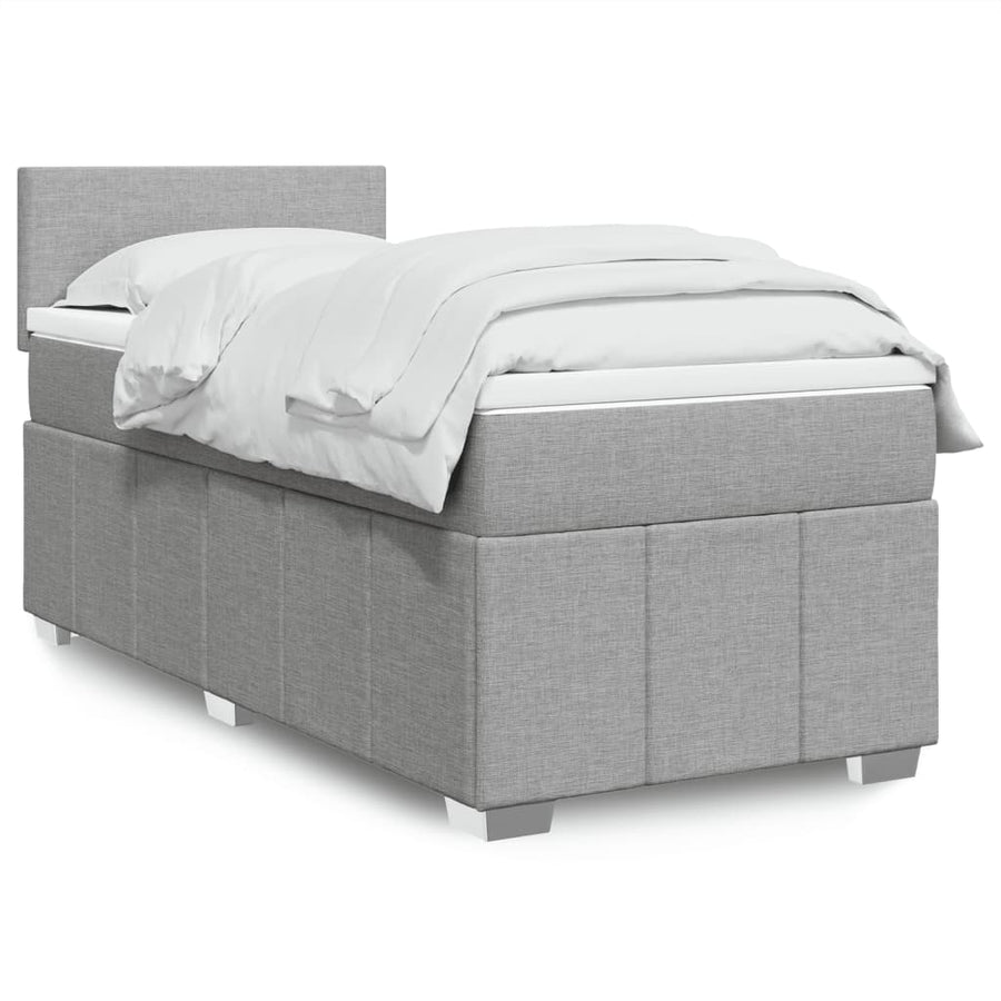 Boxspring Met Matras Stof 100 x 200 cm