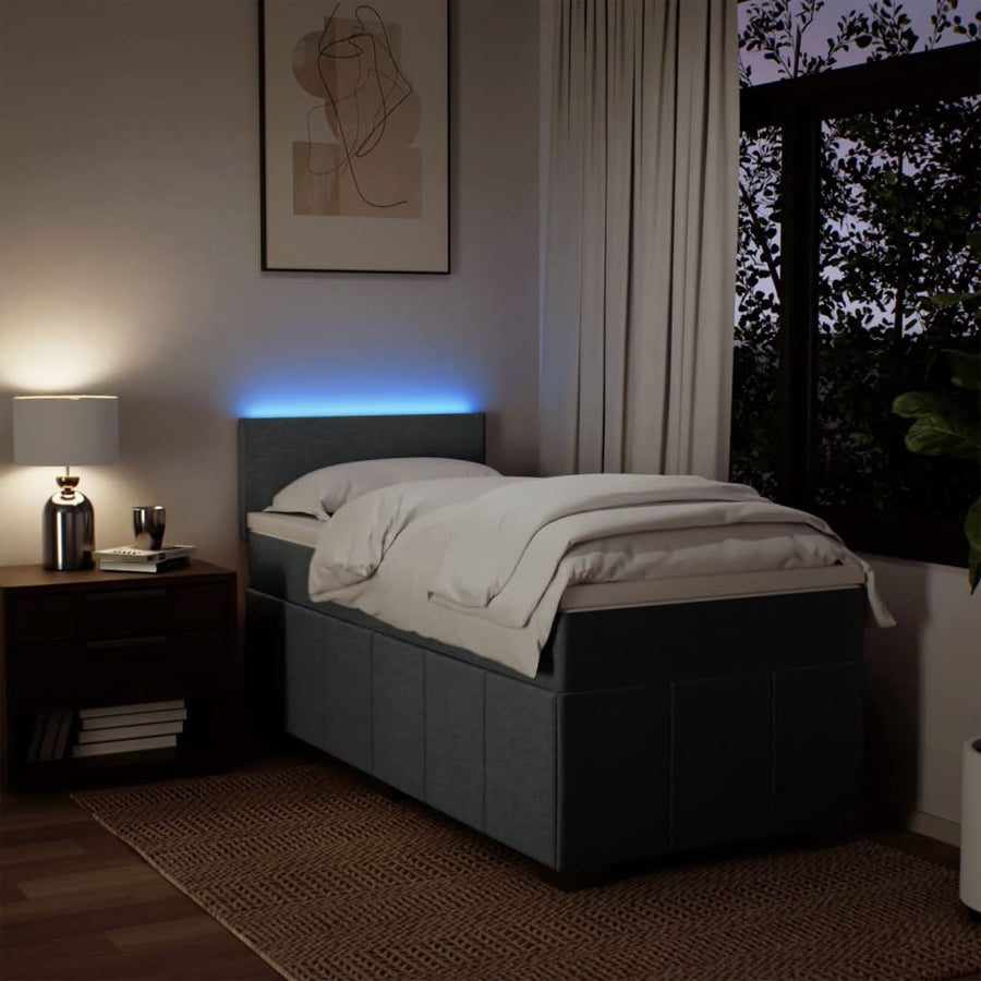 Boxspring Met Matras Stof 100 x 200 cm