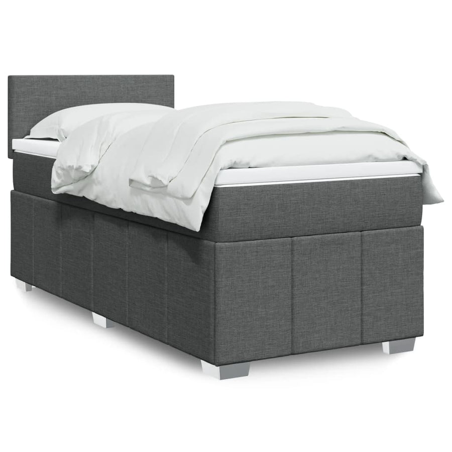 Boxspring Met Matras Stof 100 x 200 cm