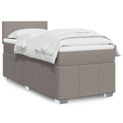 Boxspring met matras 100x200 cm taupe