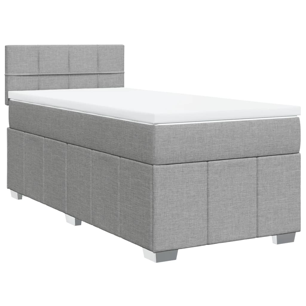 Boxspring Met Matras Stof 100 x 200 cm